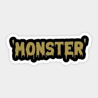 Monster green Sticker